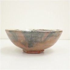 画像3: 川崎和楽造　赤楽嶋台茶碗（共箱） (3)