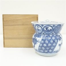 画像1: 京焼　祥瑞水指 (1)