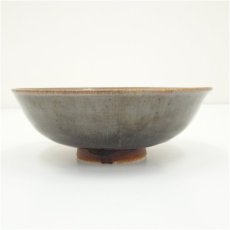 画像4: 与論焼　金子恭雨造　天目釉茶碗（共箱） (4)