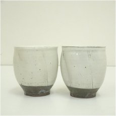 画像3: 中里隆造　唐津粉引湯呑2客（共箱） (3)
