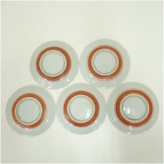 画像3: 京焼　雲泉造　金襴手皿5客（共箱） (3)