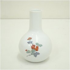 画像2: 柿右衛門焼窯造　牡丹絵小花生（共箱） (2)
