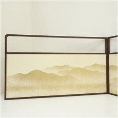 画像2: 金砂子遠山・利休梅　風炉先屏風（箱付） (2)