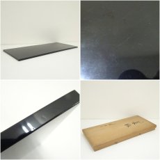 画像7: 塗師　表清造　蝋色塗炉用・風炉用長板（共箱） (7)