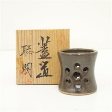 画像1: 聡明造　蓋置（共箱） (1)