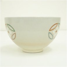 画像4: 京焼　加藤昌山造　色絵七宝花菱茶碗（箱付） (4)