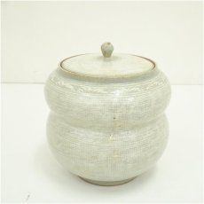 画像2: 青坡窯　李殷九造　三島水指（共箱） (2)