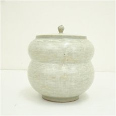 画像3: 青坡窯　李殷九造　三島水指（共箱） (3)