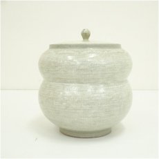 画像4: 青坡窯　李殷九造　三島水指（共箱） (4)