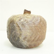 画像4: 信楽焼　高橋楽斎造　芋頭水指（替蓋付）（共箱） (4)
