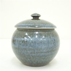 画像4: 河井透造　呉須蓋物（共箱） (4)