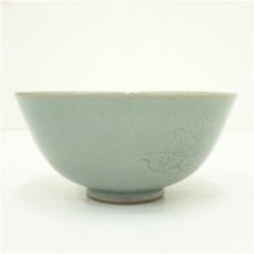 画像4: 月岩窯　文伸圭造　高麗青磁茶碗（共箱） (4)