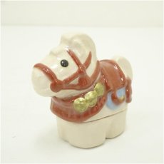 画像2: 京焼　桂窯　伊東桂楽造　福馬香合（共箱） (2)