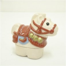 画像3: 京焼　桂窯　伊東桂楽造　福馬香合（共箱） (3)