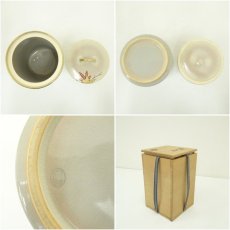 画像6: 京焼　中村陶彩造　仁清写紅葉絵細水指（共箱） (6)