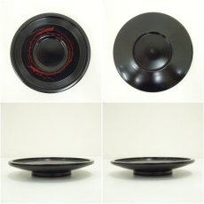 画像6: 象彦造　漆塗結び柳茶托5客（共箱） (6)