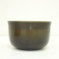 画像4: 金森紹栄造　唐銅口糸目建水（共箱） (4)
