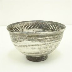 画像2: 京焼　原清和造　三島茶碗（共箱） (2)