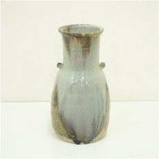 画像2: 木之元窯　豊田嘉隆造　掛流花入（共箱） (2)