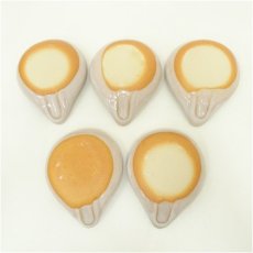 画像3: 萩焼　坂田泥華窯造　散蓮華小皿5客（共箱） (3)