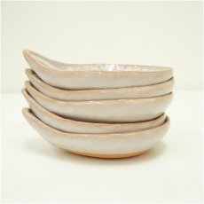 画像4: 萩焼　坂田泥華窯造　散蓮華小皿5客（共箱） (4)