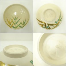 画像6: 京焼　橋本城岳造　乾山写芦絵茶碗（共箱） (6)