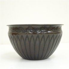 画像4: 風炉師　福島宗秀造　唐銅菊割建水（共箱） (4)