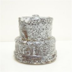 画像4: 竹村脩造　鼠志野水指（共箱） (4)