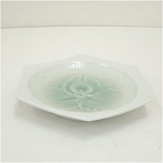 画像2: 京焼　河合誓徳造　蘭花皿（共箱） (2)