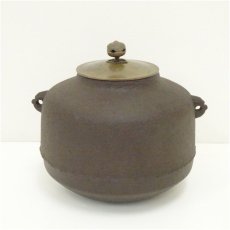 画像2: 釜師　菊地政光造　阿弥陀釜（共箱） (2)