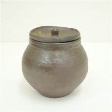 画像2: 作家物　備前焼　水指（共箱） (2)