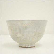 画像3: 京焼　清和窯造　白三島茶碗（共箱） (3)