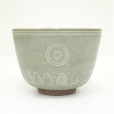 画像2: 京焼　雲林院寶山造　狂言袴茶碗（共箱） (2)