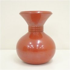 画像3: 平安象彦造　朱漆塗砂金袋花生（共箱） (3)