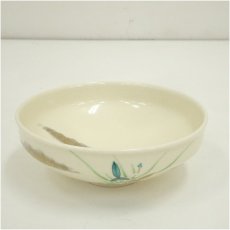 画像2: 京焼　川添寿楽造　色絵夏草茶碗（箱付） (2)