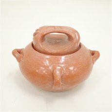 画像2: 佐々木昭楽造　赤楽大渡茶入（共箱） (2)