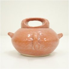 画像3: 佐々木昭楽造　赤楽大渡茶入（共箱） (3)