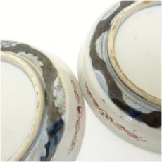 画像5: 古伊万里　染付色絵瓢箪四寸皿5客 (5)