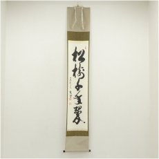 画像1: 東福寺　西部文浄筆　「松樹千年翠」一行書　肉筆紙本掛軸（共箱） (1)