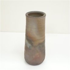 画像2: 備前焼　伊勢崎満造　花生（共箱） (2)