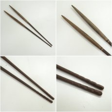 画像6: 炭道具　木村宗伸造　さび色炉用火箸（共箱） (6)