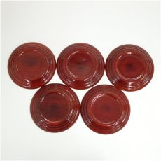 画像3: 溜塗稲穂図蒔絵銘々皿5客（保護箱） (3)