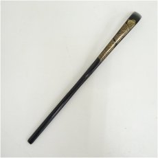 画像2: 一成造　漆塗波車蒔絵竹茶杓（共箱） (2)
