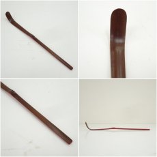 画像6: 一成造　朱漆塗梅蒔絵竹茶杓（共箱） (6)
