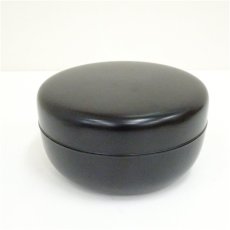 画像2: 前端雅峰造　黒漆塗菓子器（共箱） (2)