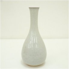 画像2: 赤膚焼　八代　大塩正人（正義）造　鶴首形花入（共箱） (2)