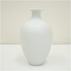 画像3: 出石焼　永澤永信造　白磁双鶴花瓶（共箱） (3)