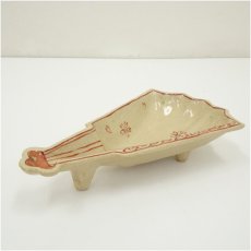 画像4: 有光武元造　赤絵扇面向付5客（共箱） (4)