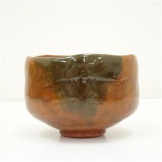 画像3: 大樋焼　松雲窯　泉喜仙造　飴釉茶碗（共箱） (3)