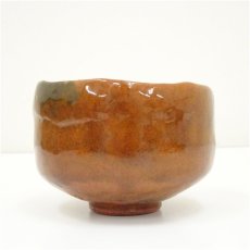 画像4: 大樋焼　松雲窯　泉喜仙造　飴釉茶碗（共箱） (4)